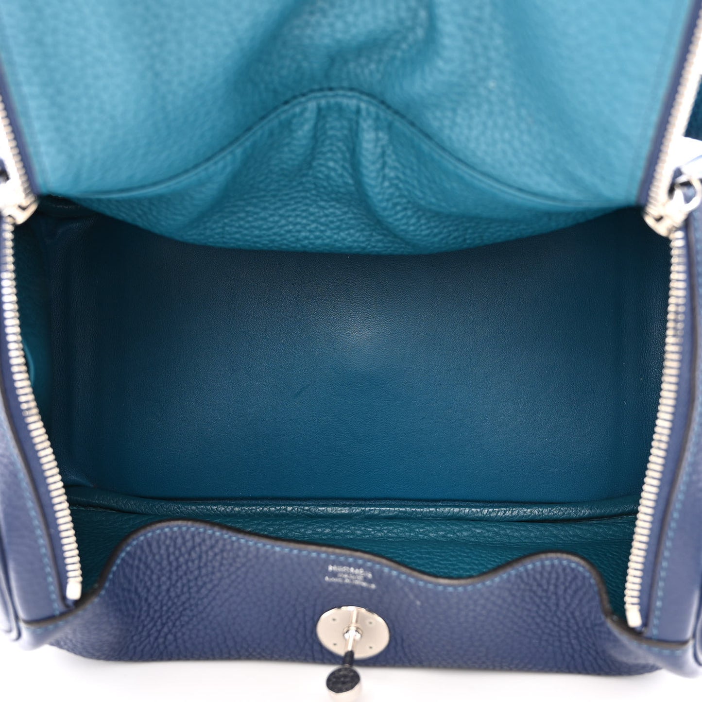 Taurillon Clemence Verso Lindy 30 Bleu Saphir Bleu Izmir