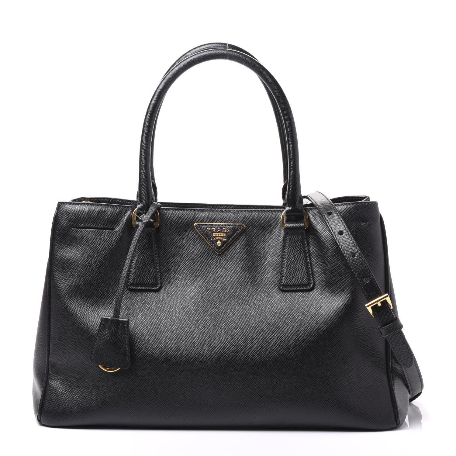 Prada Saffiano Lux Medium Tote Black 1 of 10
