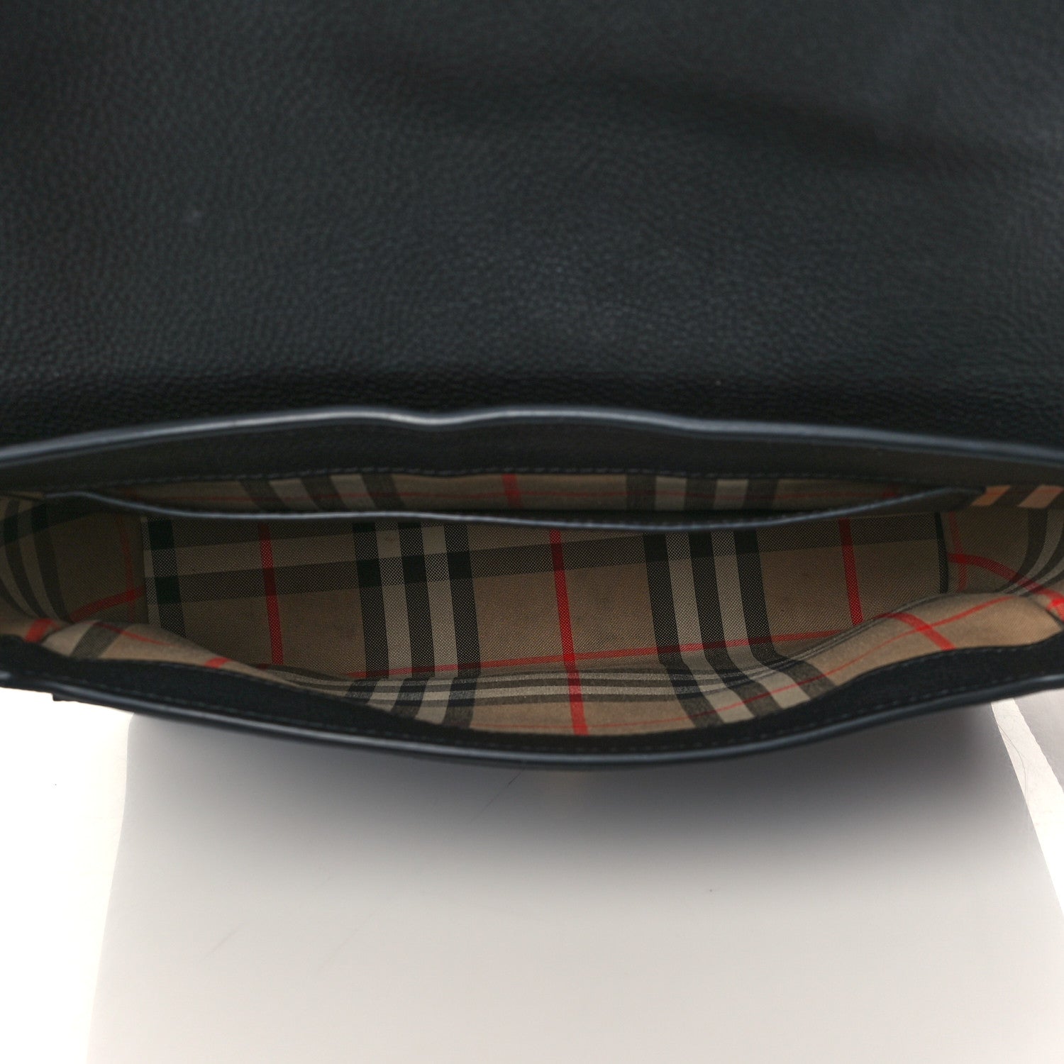 Burberry Grainy Calfskin Note Crossbody Bag Black 5 of 7