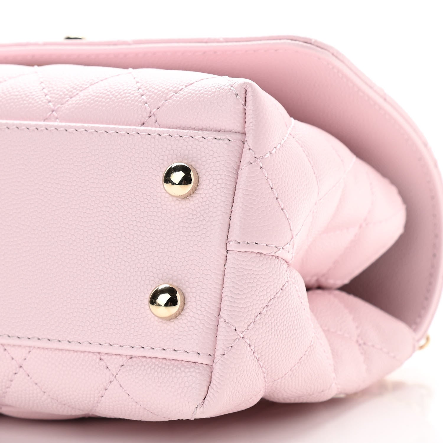 Chanel Caviar Quilted Mini Coco Handle Flap Light Pink 10 of 11