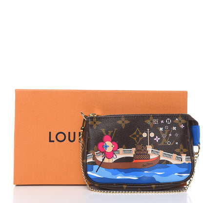 Louis Vuitton Monogram 2019 Christmas Animation Mini Venice Pochette Accessories Blue 8 of 8