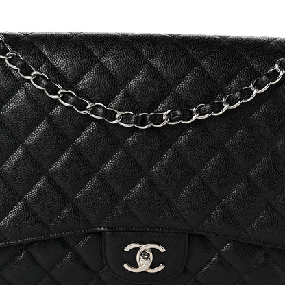 Chanel Caviar Quilted Maxi Single Flap Black 8 of 10