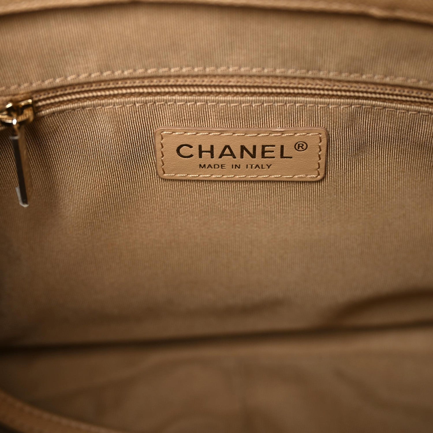 Chanel Caviar Quilted Rolled Up Tote Beige 8 of 10