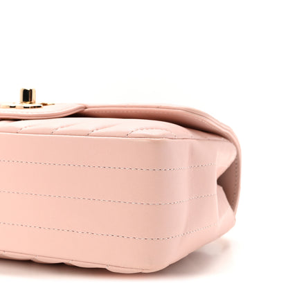 Chanel Calfskin Chevron Quilted Mini Rectangular Flap Light Pink 10 of 10