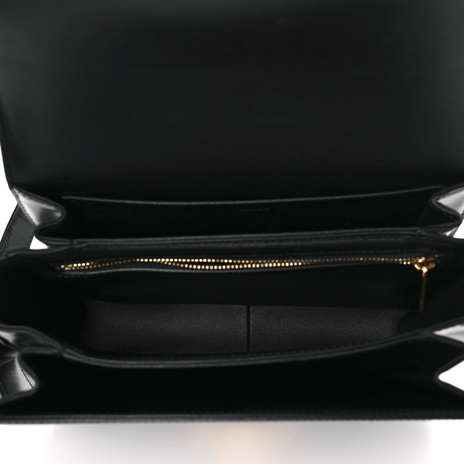 Celine Shiny Calfskin Medium Triomphe Black 5 of 9