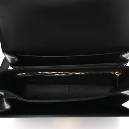 Celine Shiny Calfskin Medium Triomphe Black 5 of 9