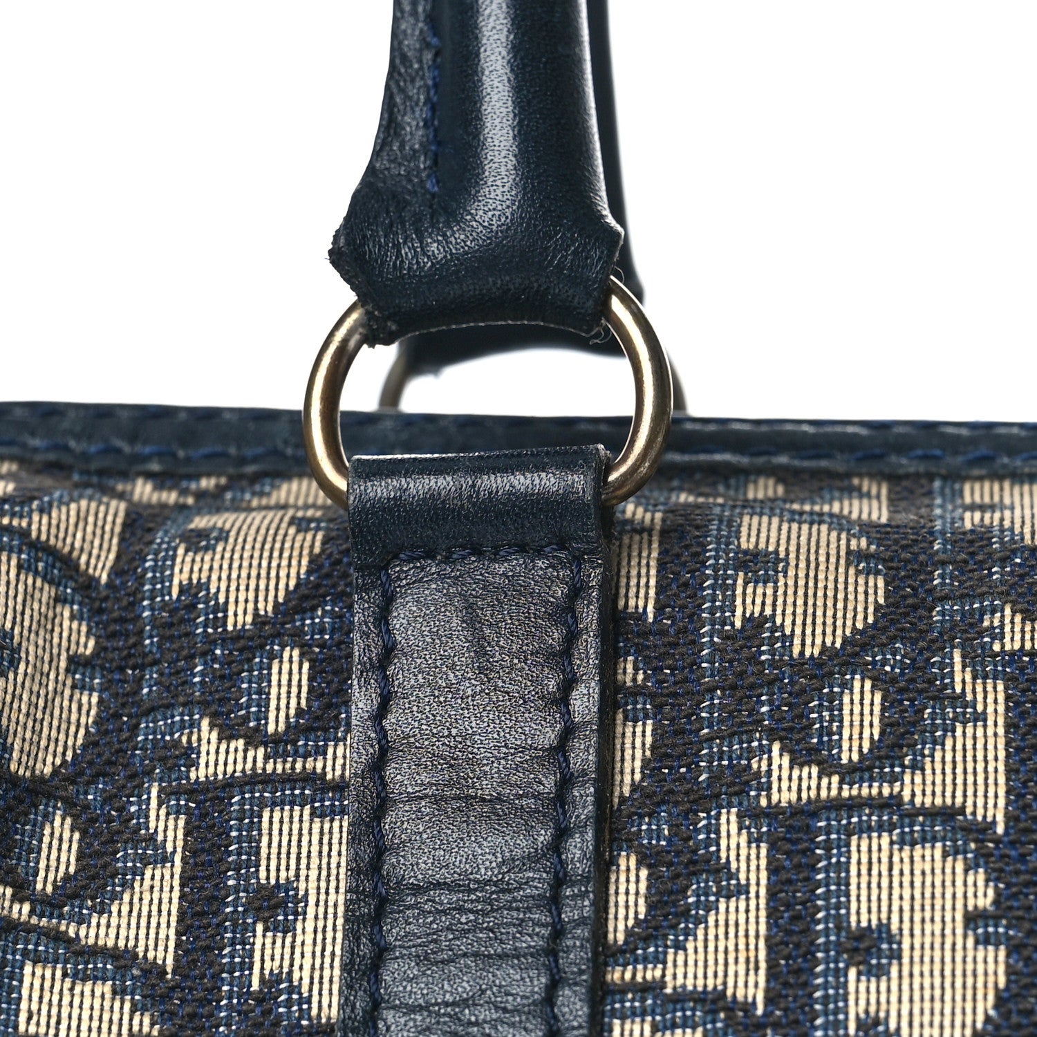 Christian Dior Monogram Boston Navy Blue 11 of 15