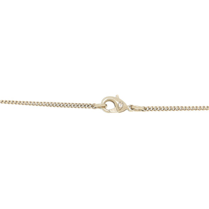 Chanel Baguette Crystal Quilted CC Pendant Necklace Gold 5 of 5