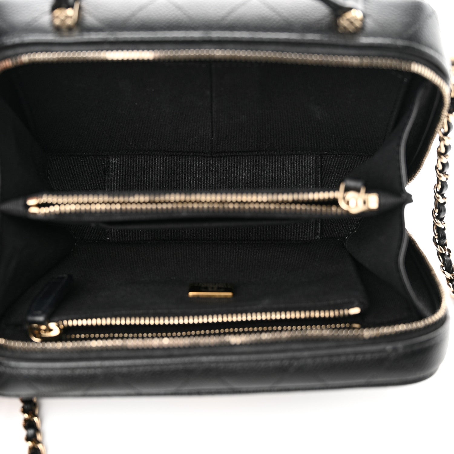 Chanel Caviar Quilted Vanity Case Black 6 of 12