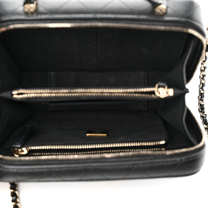 Chanel Caviar Quilted Vanity Case Black 6 of 12