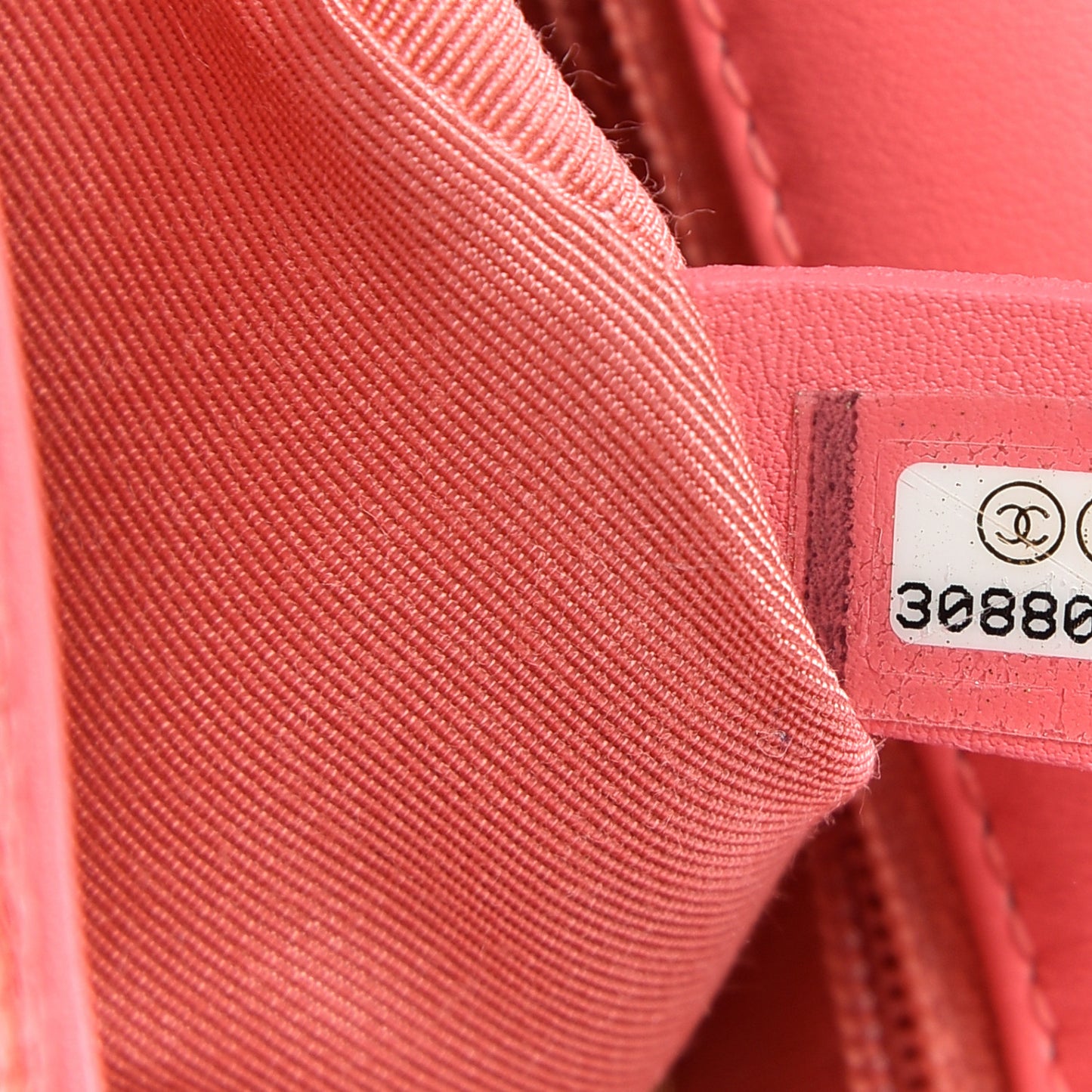 Sequin Quilted Medium Chanel 19 Flap Coral