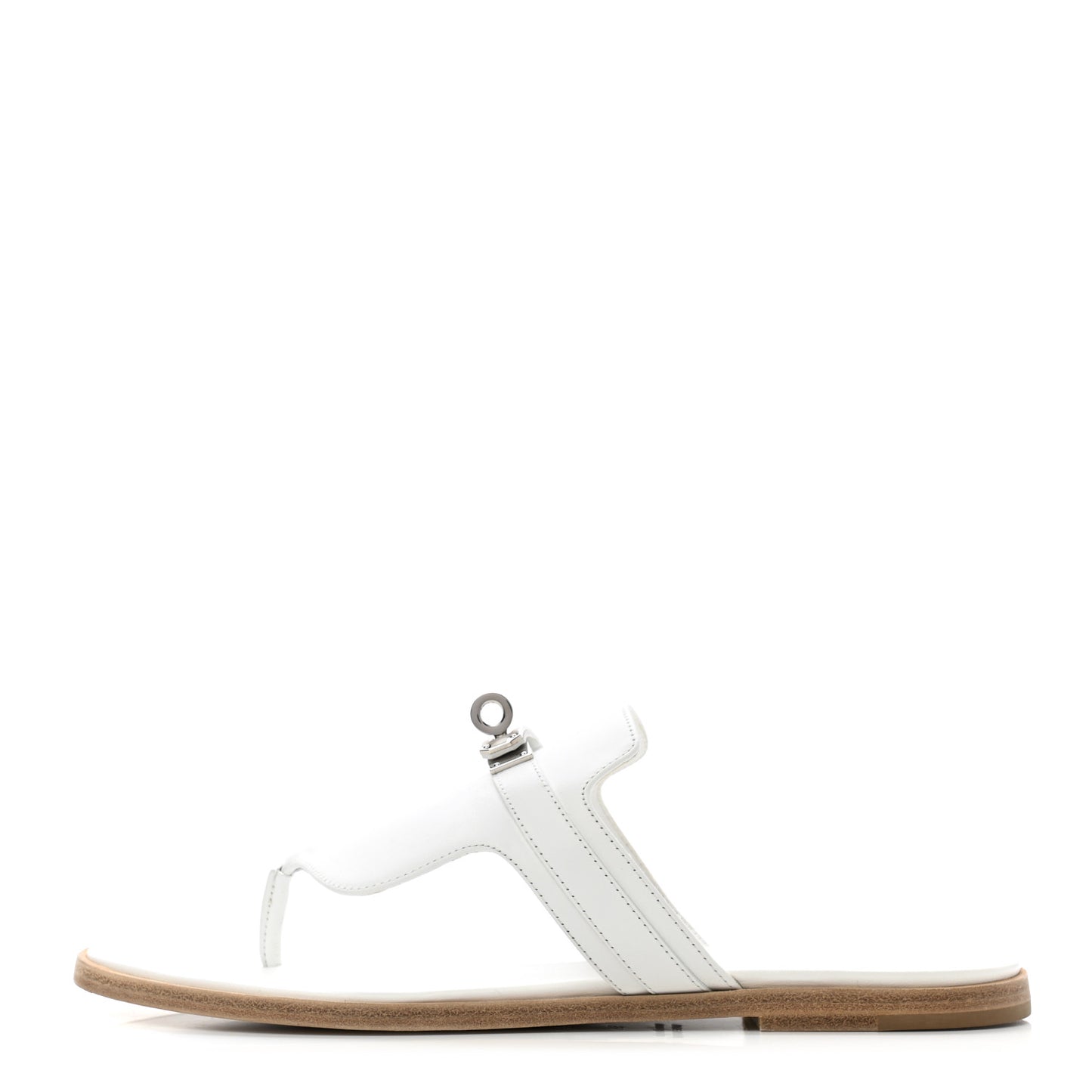 Calfskin Womens Elixir Sandals 39 White
