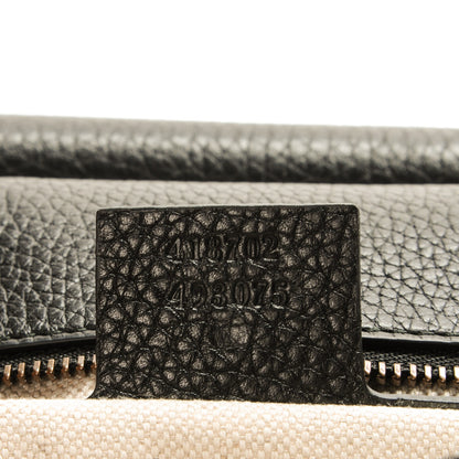 Gucci Calfskin Medium GG Marmont Top Handle Bag Black 7 of 7