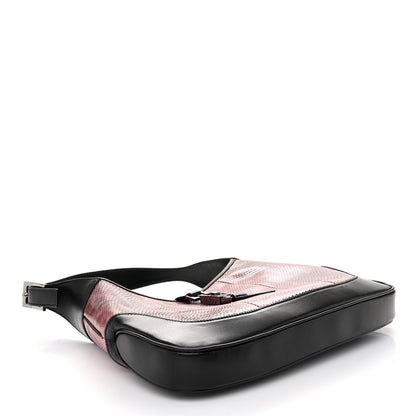 Gucci Snakeskin Jackie O Hobo Pink 4 of 10
