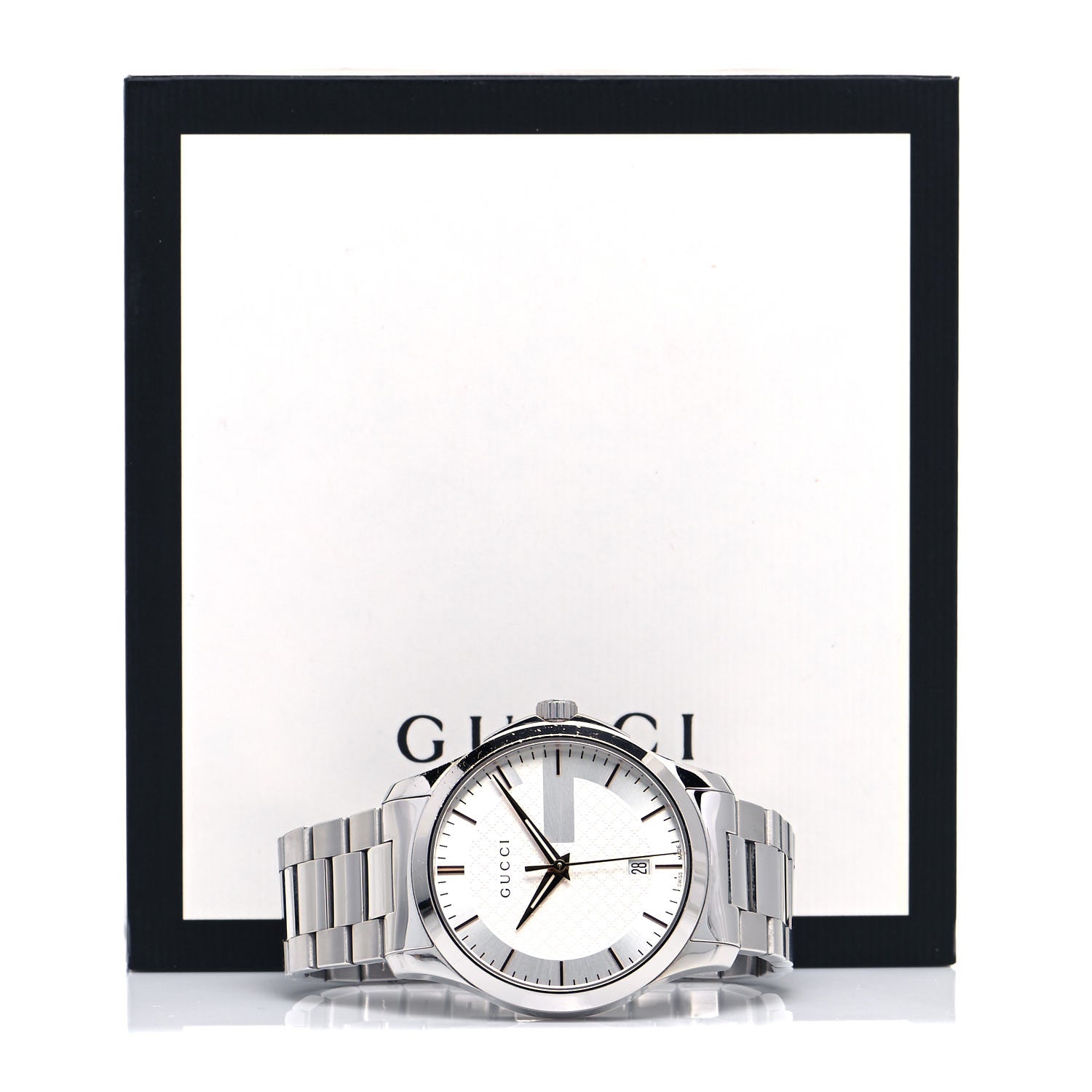 Gucci Stainless Steel 38mm G-Timeless Quartz Watch 5 of 5