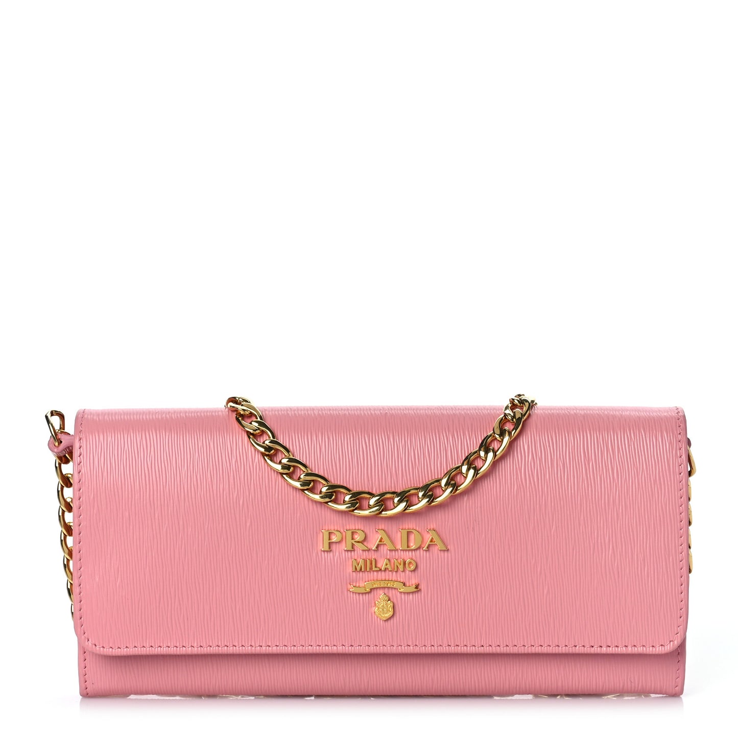 Vitello Move Metal Oro Chain Wallet Petalo