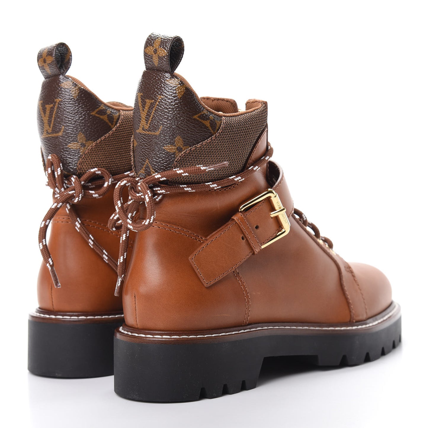 Calfskin Territory Ranger Combat Boots 38 Cognac