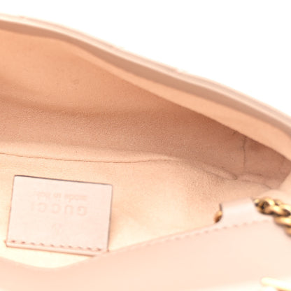 Gucci Calfskin Matelasse Super Mini GG Marmont Shoulder Bag Porcelain Rose 4 of 10
