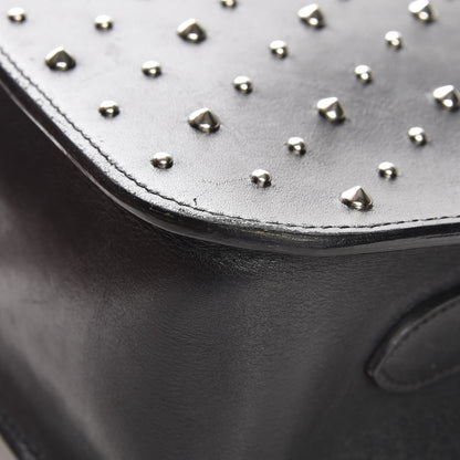 Alexander McQueen Calfskin Studded Small Padlock Crossbody Bag Black 11 of 12