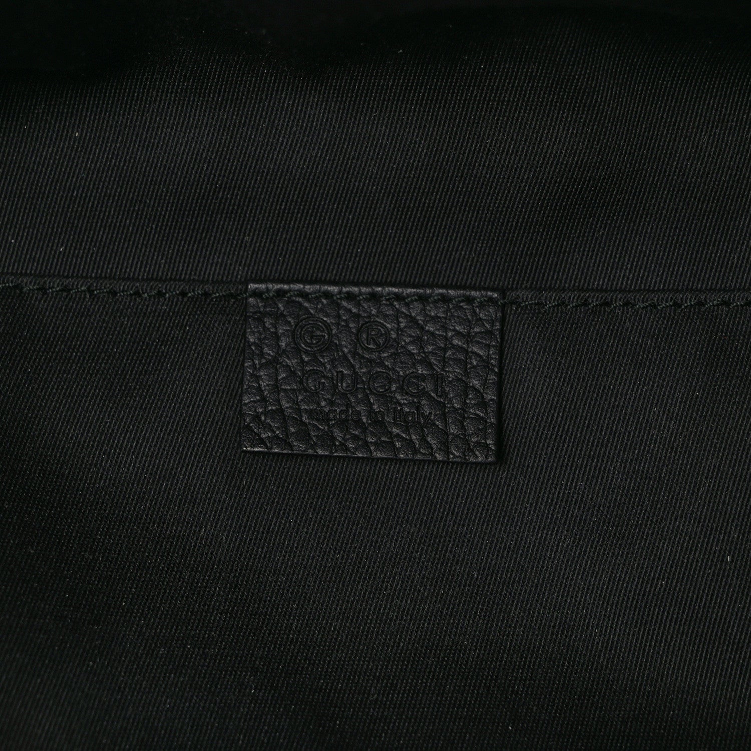 Gucci Nylon Monogram Fanny Pack Belt Bag Black 6 of 11