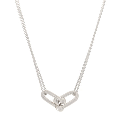 Tiffany Sterling Silver Double HardWear Link Pendant Necklace 1 of 5