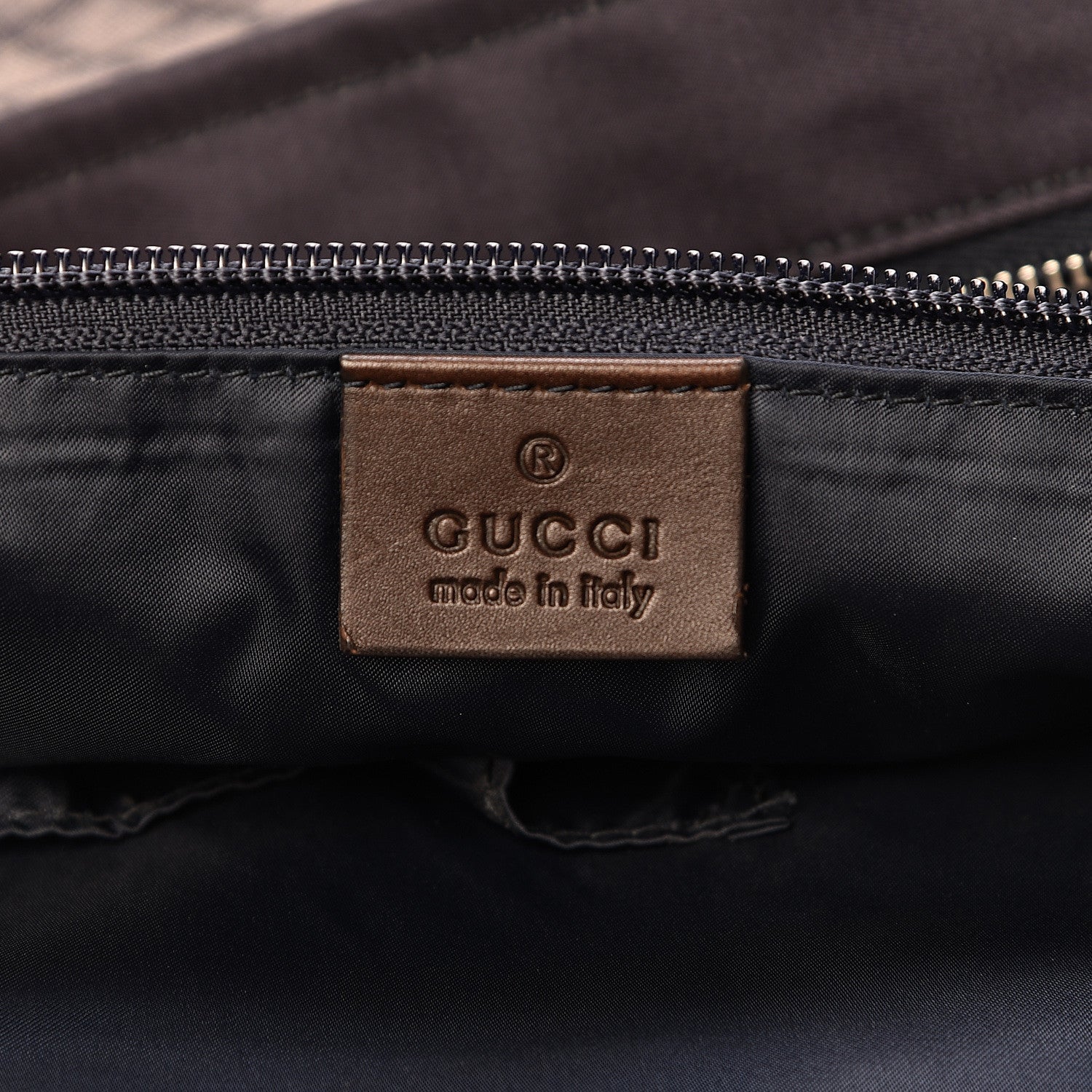 Gucci Nylon Diamante Web Tote Blue 6 of 14