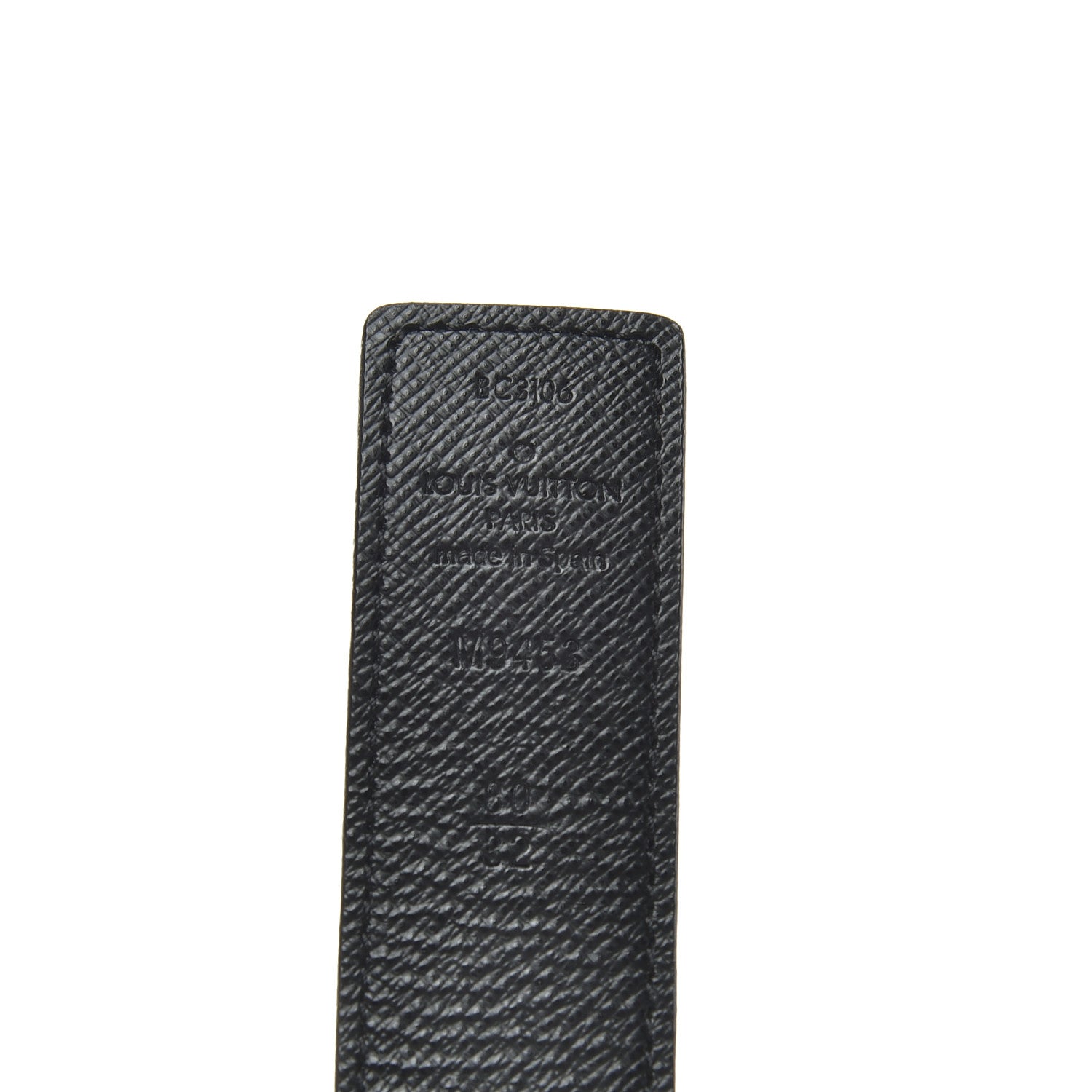 Louis Vuitton Calfskin Monogram 30mm LV Initiales Reversible Belt 80 32 Black 3 of 4