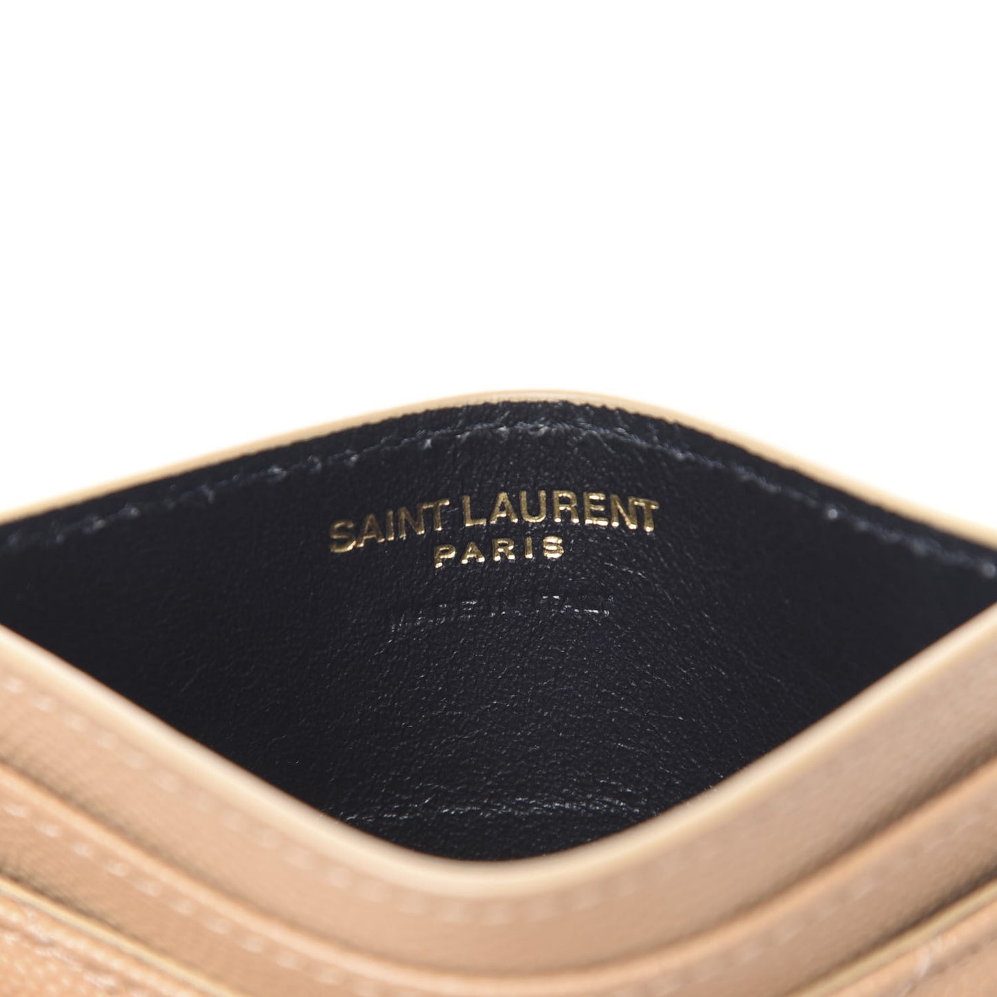 Grain De Poudre Matelasse Chevron Monogram Credit Card Case Cork
