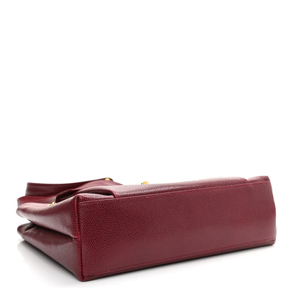 Chanel Caviar CC Shopper Tote Red 4 of 14