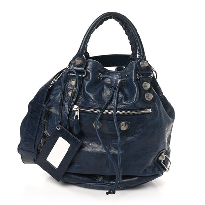 Balenciaga Agneau Giant 21 Silver Hardware Pompon Marine 11 of 11