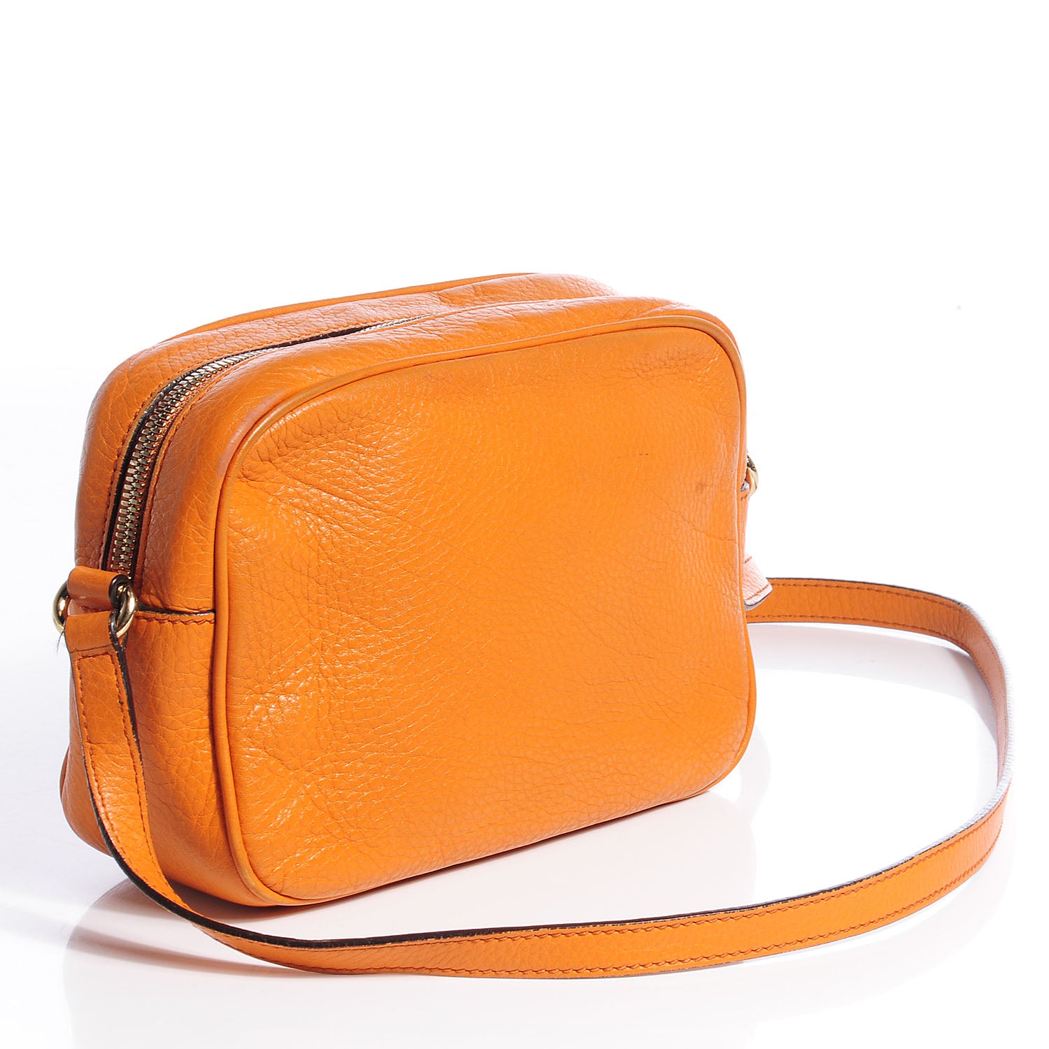 Gucci Pebbled Calfskin Small Soho Disco Bag Curcuma 3 of 9