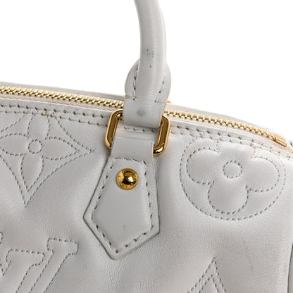 Louis Vuitton Calfskin Bubblegram Papillon BB Snow White 10 of 15
