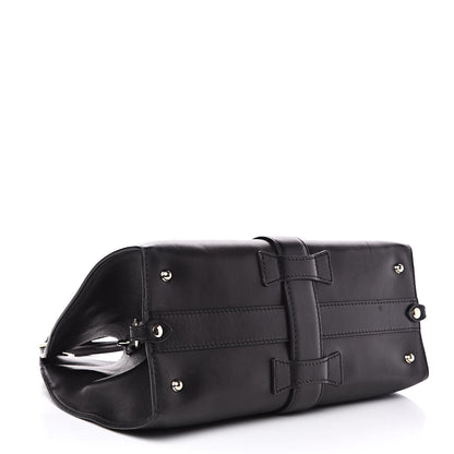 Gucci Calfskin Medium Stirrup Top Handle Bag Black 4 of 12