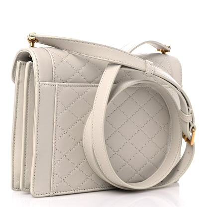 Saint Laurent Lambskin Quilted Mini Gaby Satchel Blanc Vintage 3 of 10