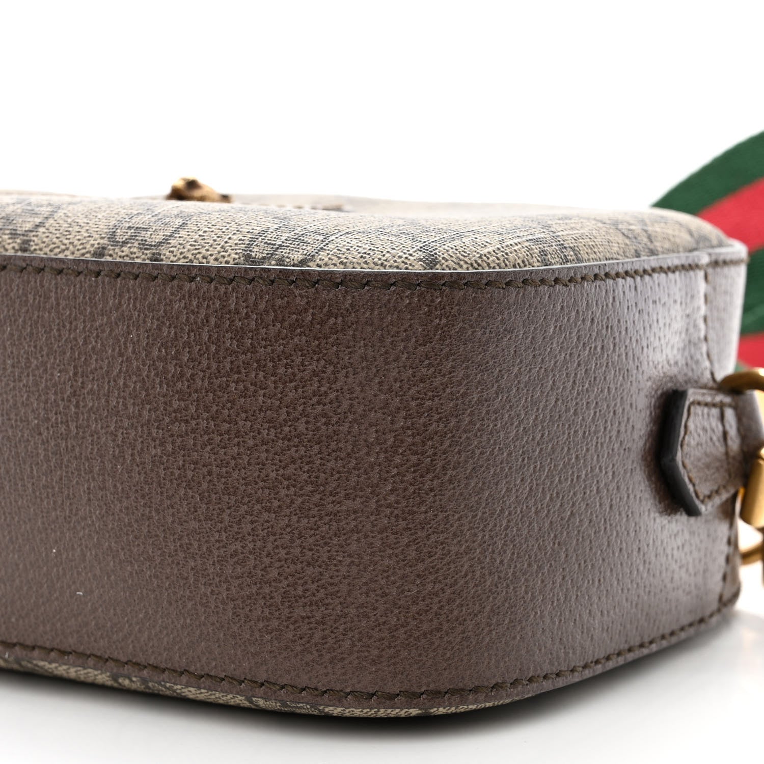 Gucci GG Supreme Monogram Web Neo Vintage Shoulder Bag Beige New Acero Crop 10 of 11