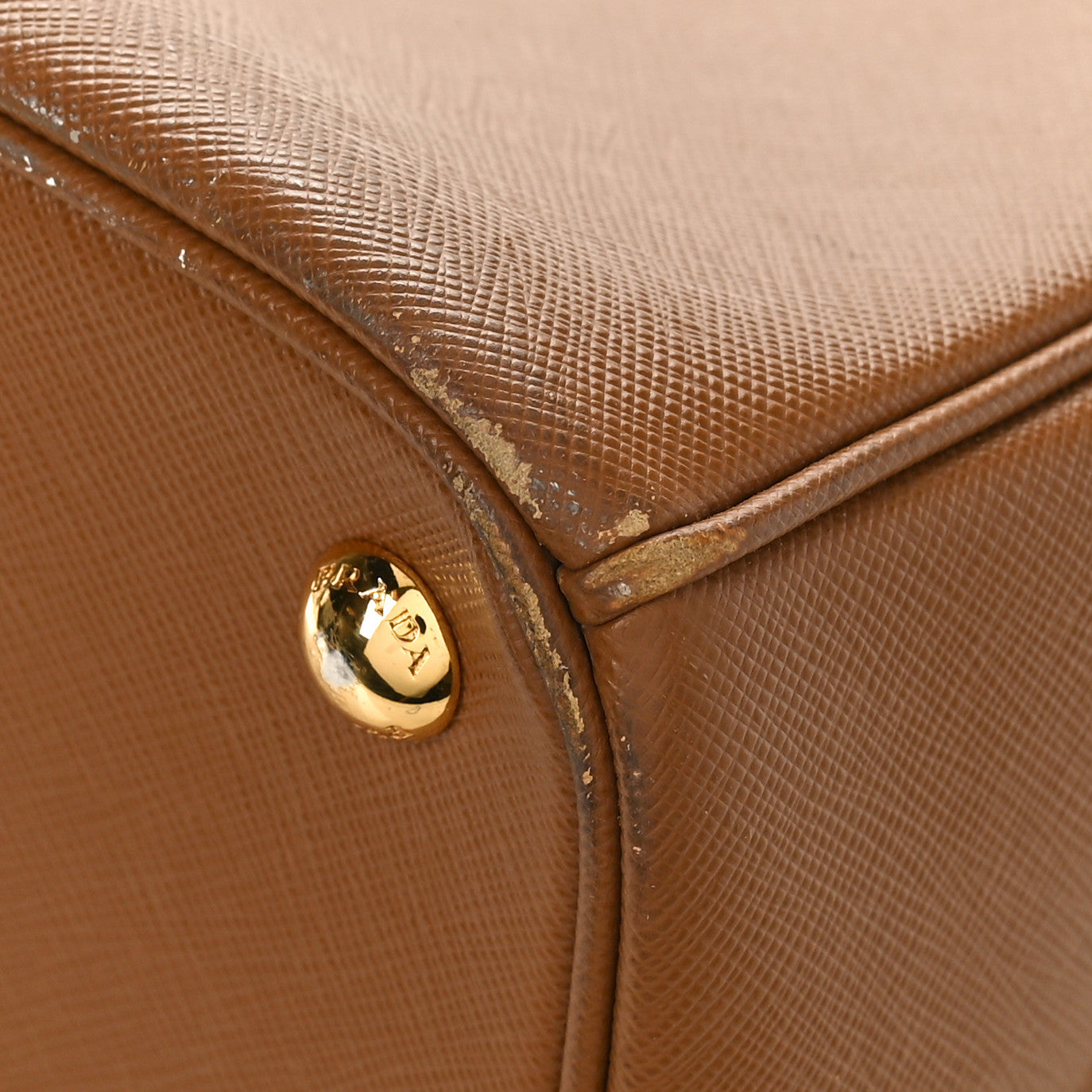 Prada Saffiano Medium Galleria Double Zip Tote Caramel 10 of 12