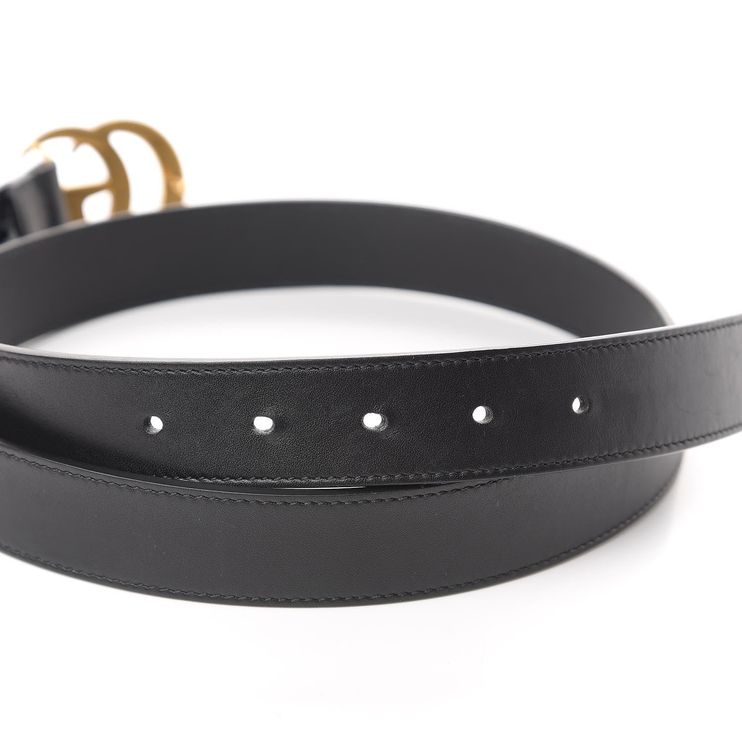 Gucci Calfskin Double G 30mm Belt 95 38 Black 4 of 6