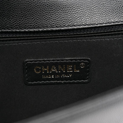 Chanel Caviar Quilted Medium Boy Flap Black 6 of 12