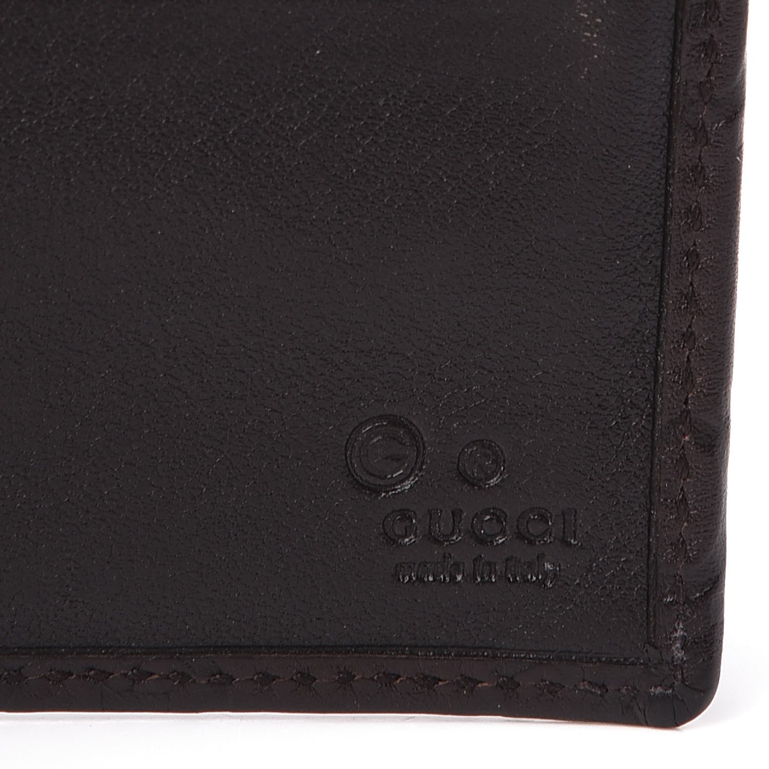 Gucci Guccissima Vitello Tender Bi-Fold Wallet Testa di Moro 6 of 8
