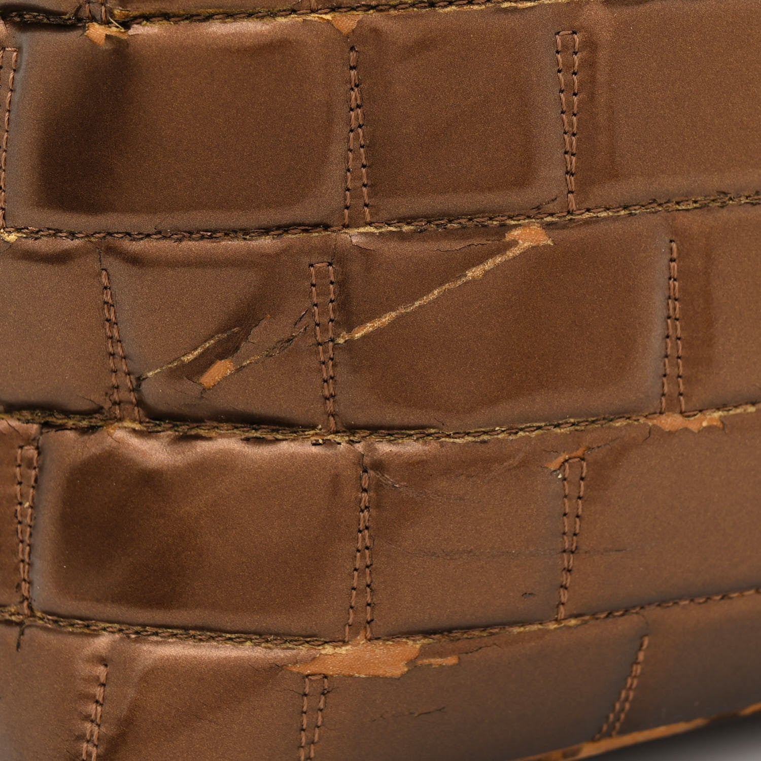 Chanel Vinyl Quilted Large Frozen Tote Bronze 20 of 23