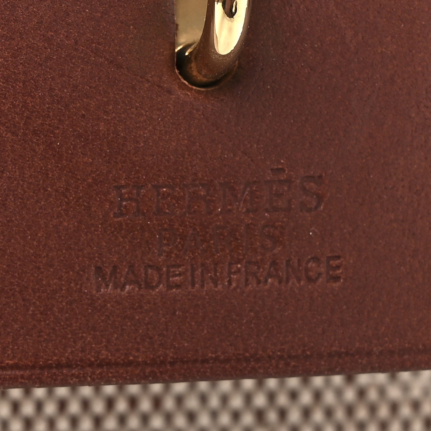 Hermes Toile Vache Calfskin Herbag 30 PM Havane 8 of 15