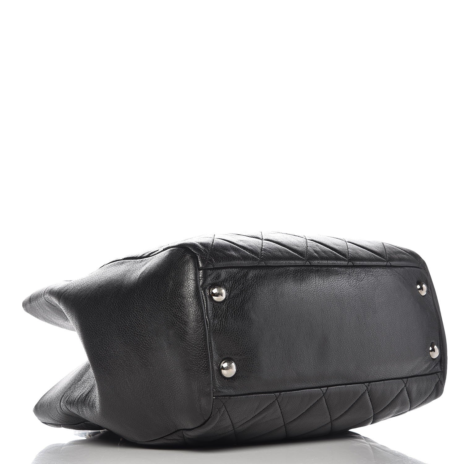 Chanel Soft Caviar Quilted Large Cells Tote Black 4 of 7