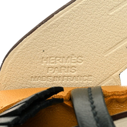 Hermes Milo Lambskin Grigri Rodeo Pegase Horse Bag Charm PM Sesame Black Nata 3 of 4