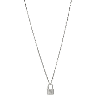 Louis Vuitton Sterling Silver Lockit Necklace 1 of 6