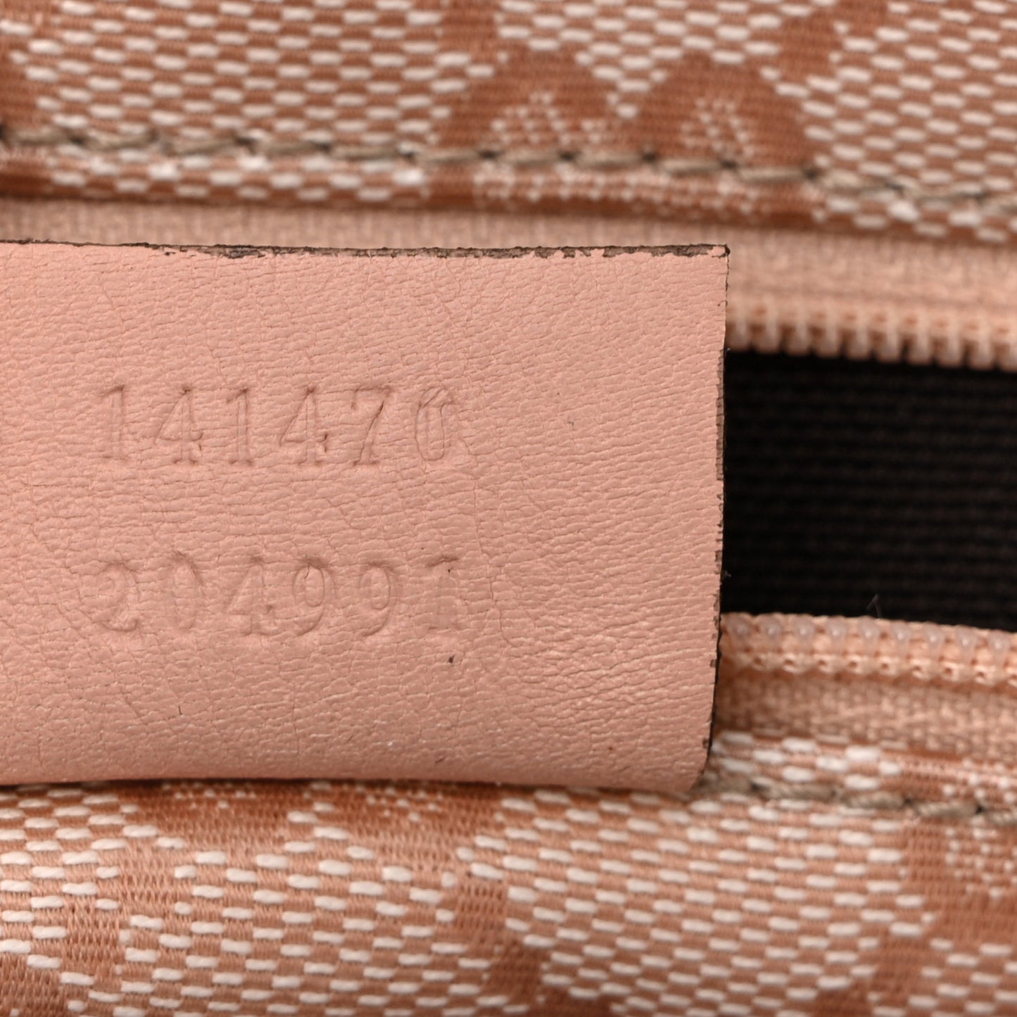 Crystal Monogram Medium Abbey Tote Blush