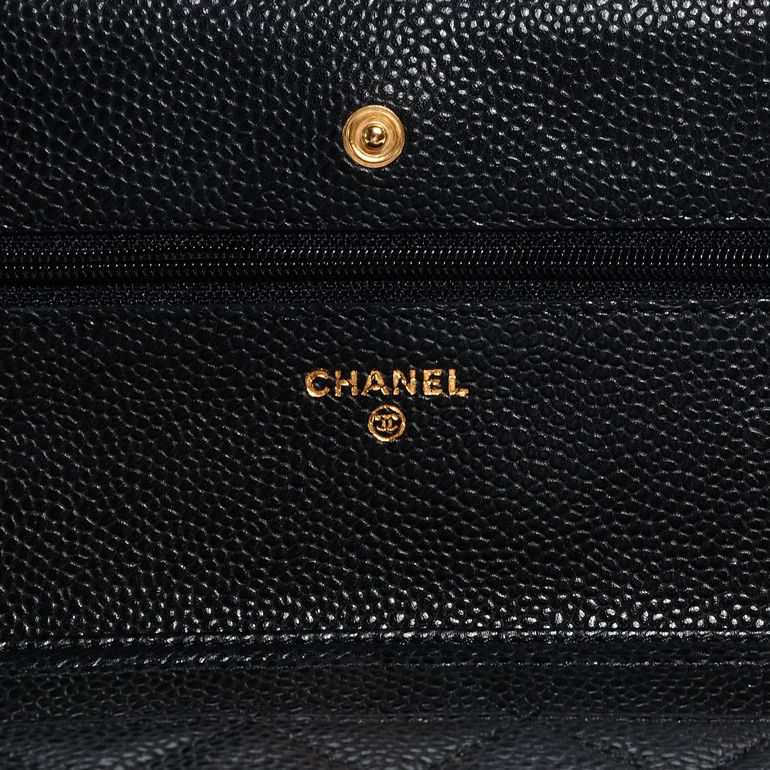 Chanel Caviar Quilted Wallet On Chain WOC Black 6 of 8