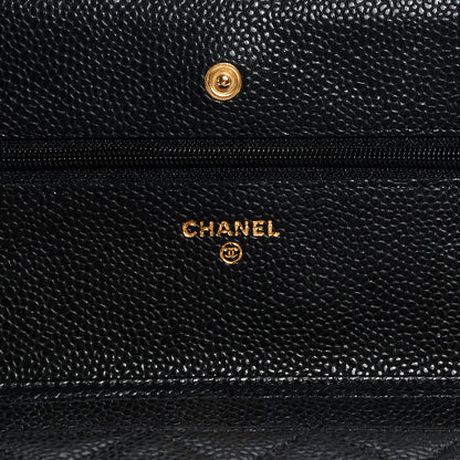 Chanel Caviar Quilted Wallet On Chain WOC Black 6 of 8