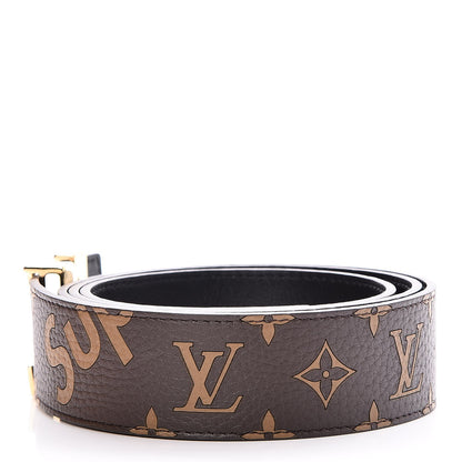 Louis Vuitton X SUPREME Monogram 40mm LV Initiales Belt 110 44 3 of 10