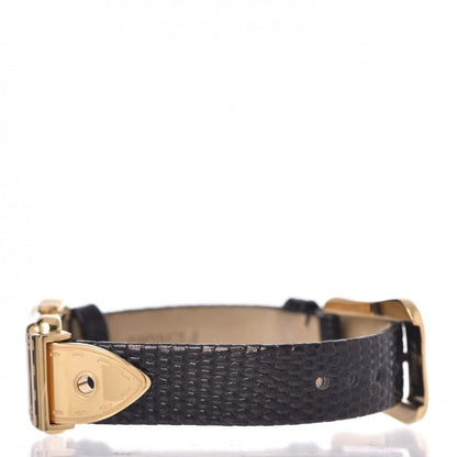 Fendi Stainless Steel Lizard 22mm Buckle Quartz Watch Black 4 of 11