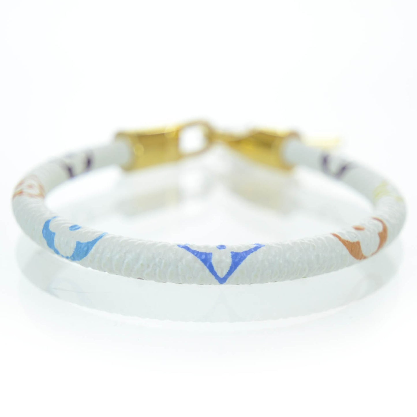 Monogram Multicolor Luck It Bracelet 19 White